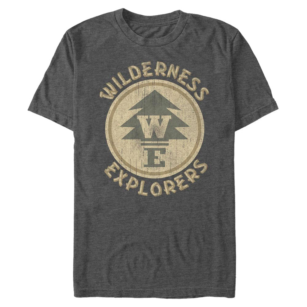Men’s Pixar Up Wilderness Explorers Badge Graphic T-Shirt (Distressed Print)